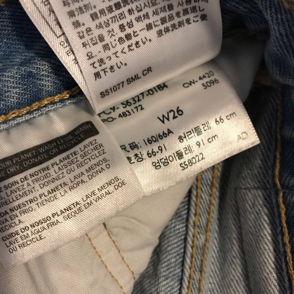 Levi’s 501 Cut Off Denim Shorts W26 - Picture 5 of 5